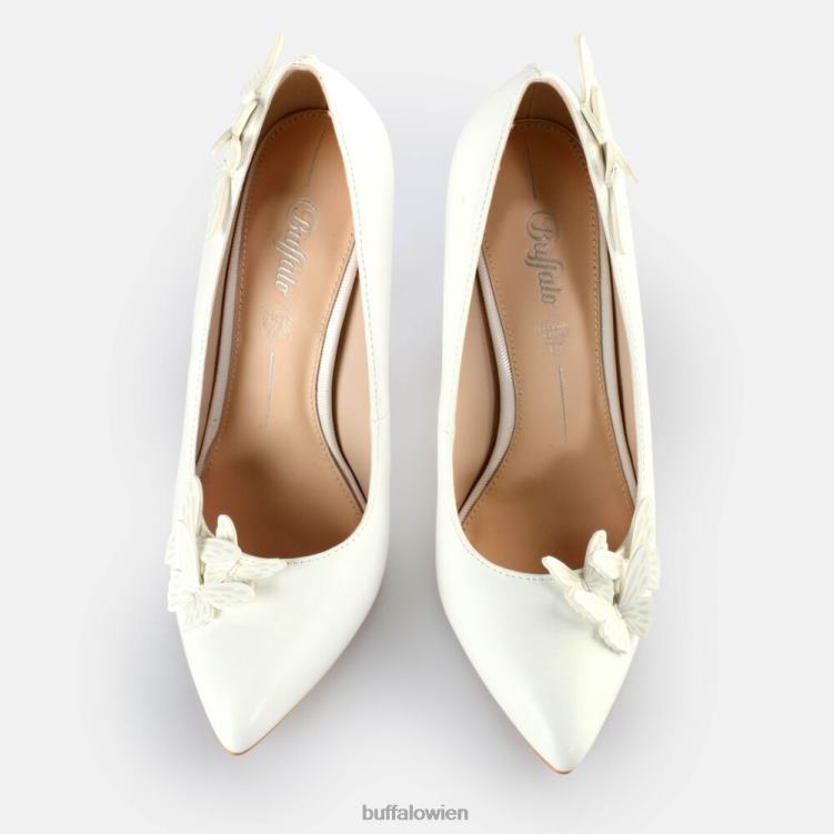 bei Buffalo Janet-Sandalen mit Schmetterlingsabsatz Weiss 0FX48319 |Absätze