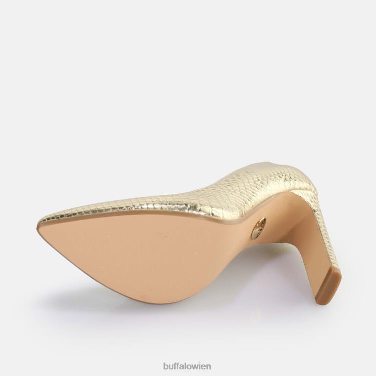 bei Buffalo Jolie Pump vegan Schlangengold 0FX48184 |Absätze