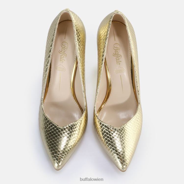 bei Buffalo Jolie Pump vegan Schlangengold 0FX48184 |Absätze
