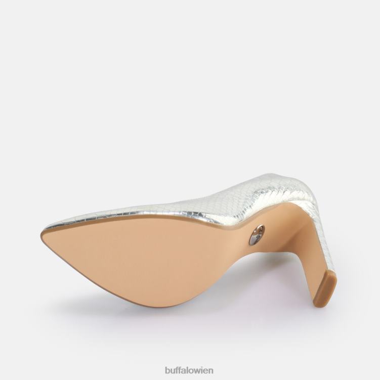 bei Buffalo Jolie Pump vegan Schlangensilber 0FX48185 |Absätze