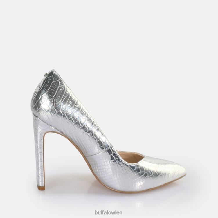 bei Buffalo Jolie Pump vegan Schlangensilber 0FX48185 |Absätze