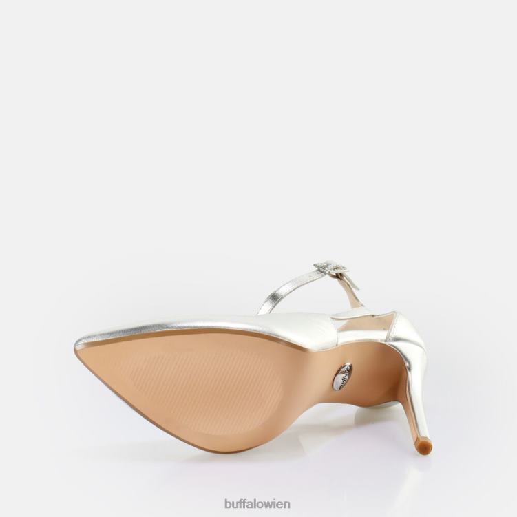 bei Buffalo Juliet Sling Pump Pump vegan Silber 0FX48813 |Absätze