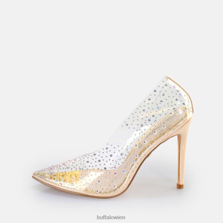 bei Buffalo Juliette Diamond Pump vegan transparent/creme 0FX48378 |Absätze