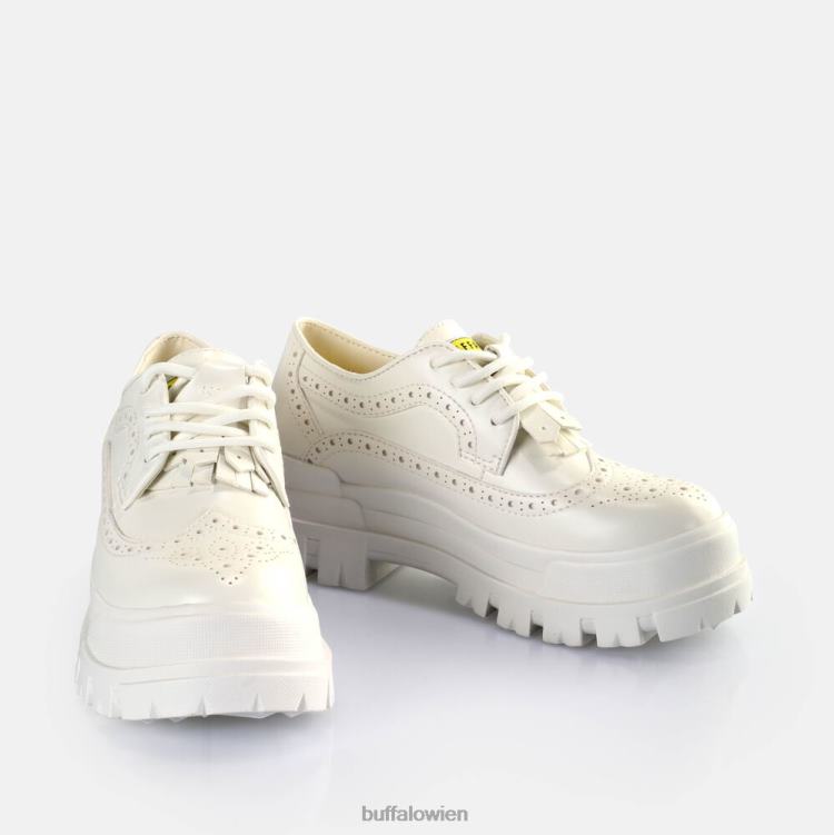 bei Buffalo Aspha Brogue-Slipper vegan Weiss 0FX48161 |Slipper