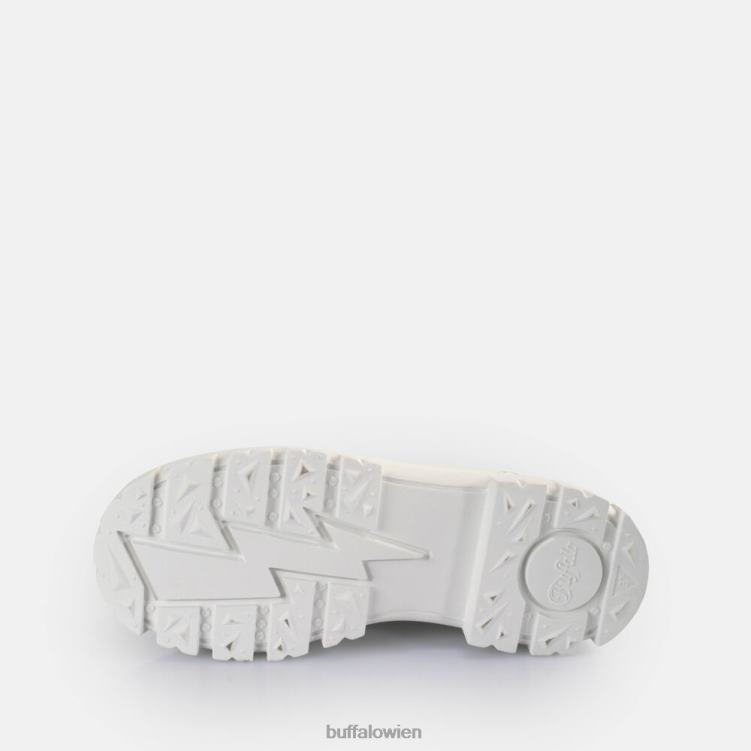 bei Buffalo Aspha Brogue-Slipper vegan Weiss 0FX48161 |Slipper