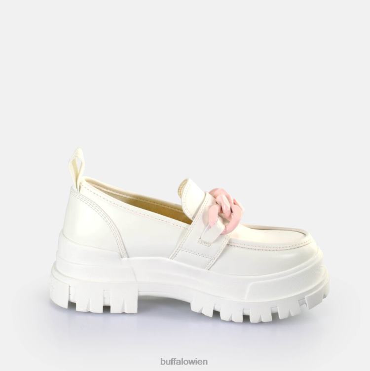 bei Buffalo Aspha Chain Loafer vegan Weiss 0FX48597 |Slipper