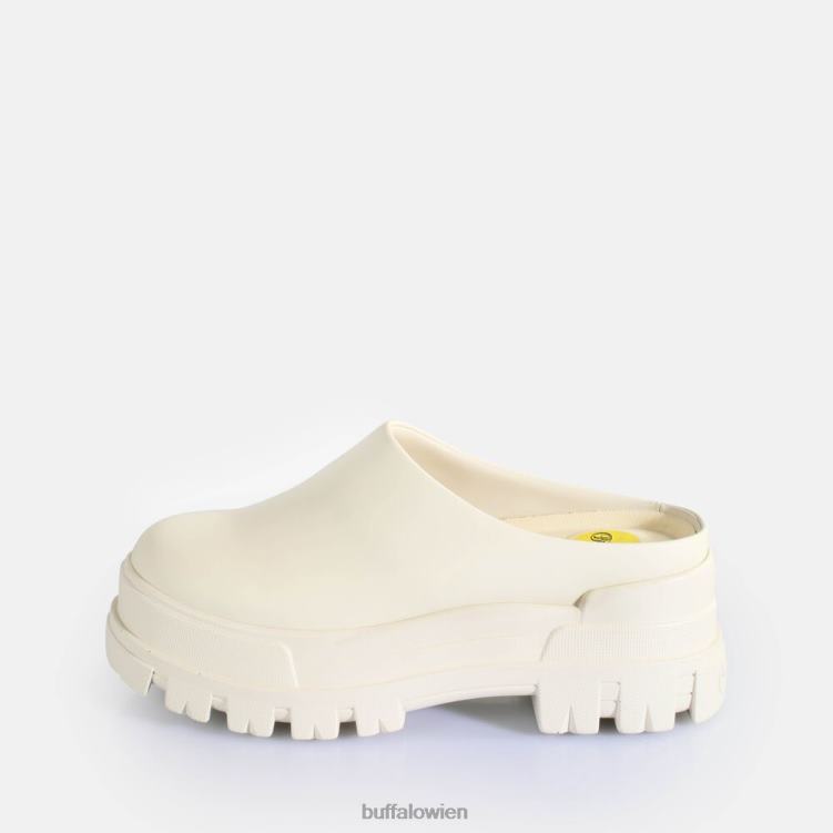 bei Buffalo Aspha Clog 01 Slipper vegan Elfenbein 0FX48254 |Slipper
