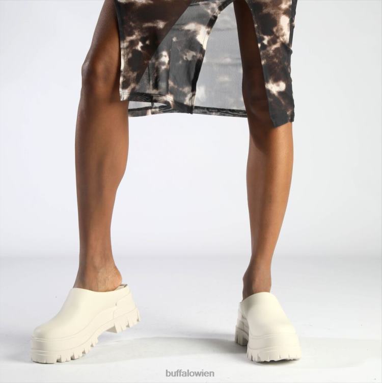 bei Buffalo Aspha Clog 01 Slipper vegan Elfenbein 0FX48254 |Slipper