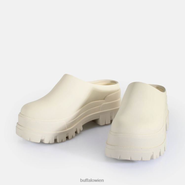 bei Buffalo Aspha Clog 01 Slipper vegan Elfenbein 0FX48254 |Slipper