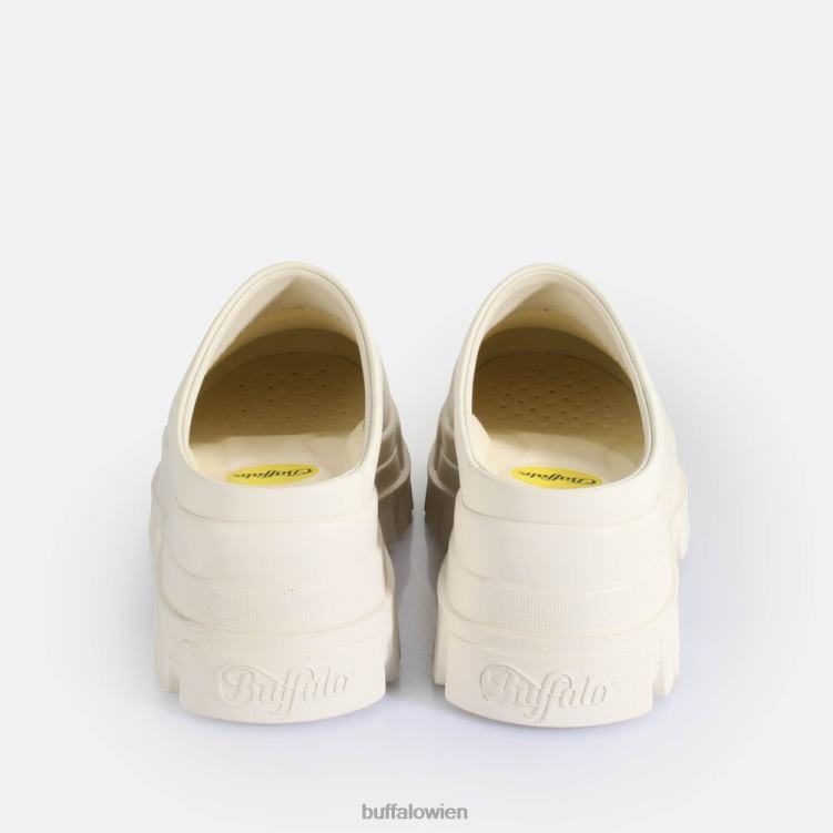 bei Buffalo Aspha Clog 01 Slipper vegan Elfenbein 0FX48254 |Slipper