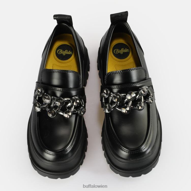 bei Buffalo Aspha Loafer Glam vegan Schwarz 0FX48875 |Slipper