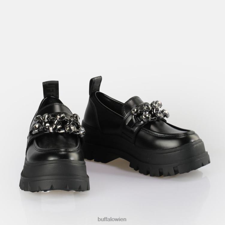 bei Buffalo Aspha Loafer Glam vegan Schwarz 0FX48875 |Slipper