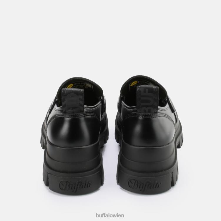 bei Buffalo Aspha Loafer aus veganem Nappaleder Schwarz 0FX48240 |Slipper