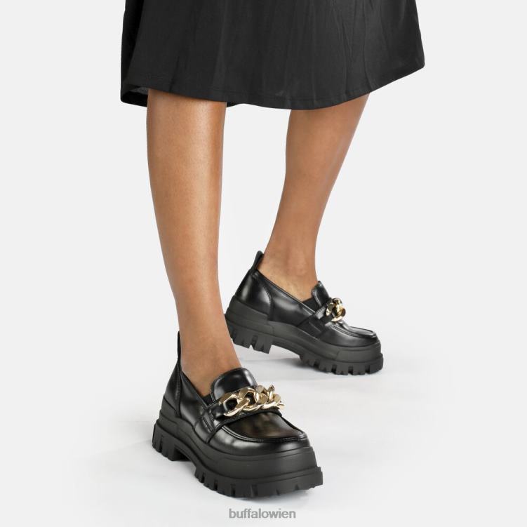 bei Buffalo Aspha Loafer vegan Schwarz 0FX48594 |Slipper