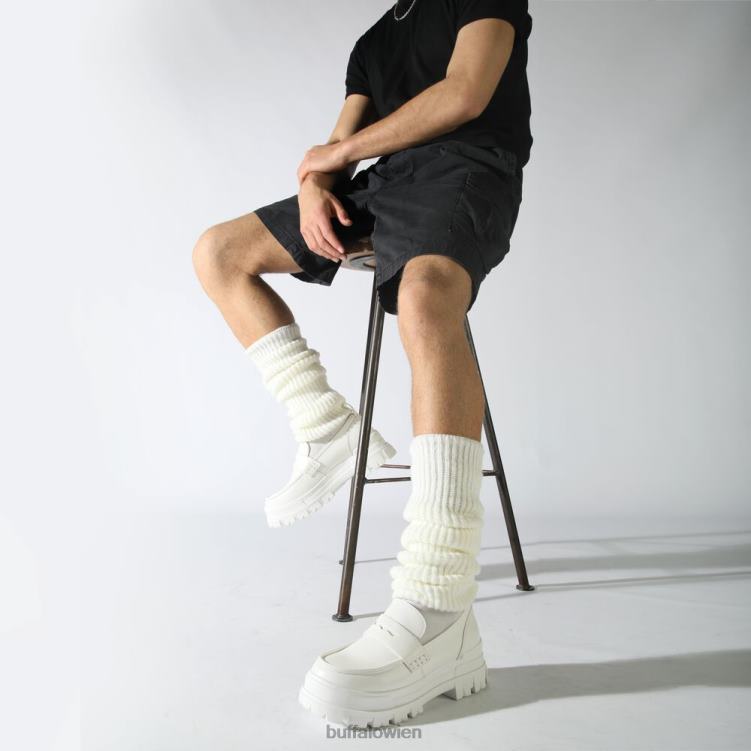 bei Buffalo Aspha Loafer vegan Weiss 0FX48664 |Slipper