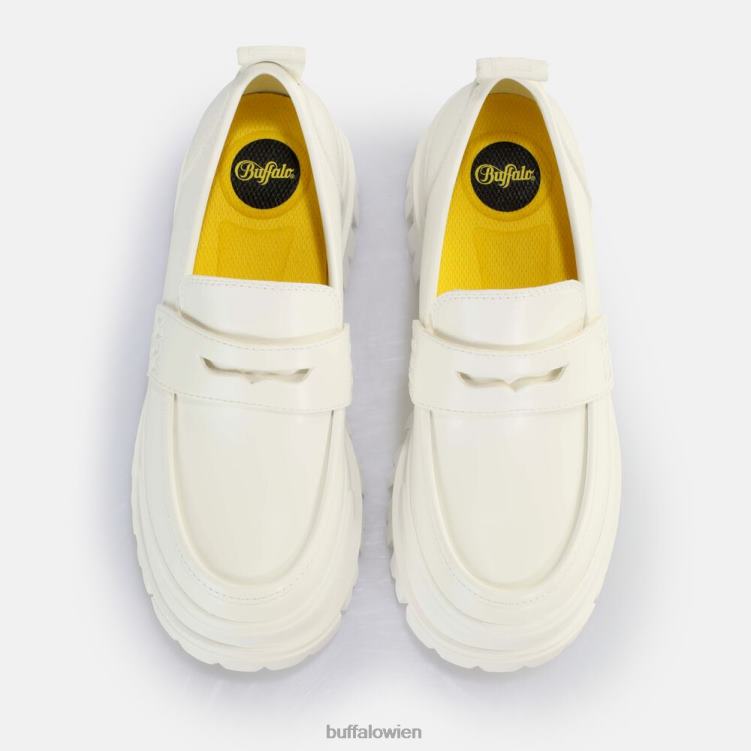 bei Buffalo Aspha Loafer vegan Weiss 0FX48664 |Slipper