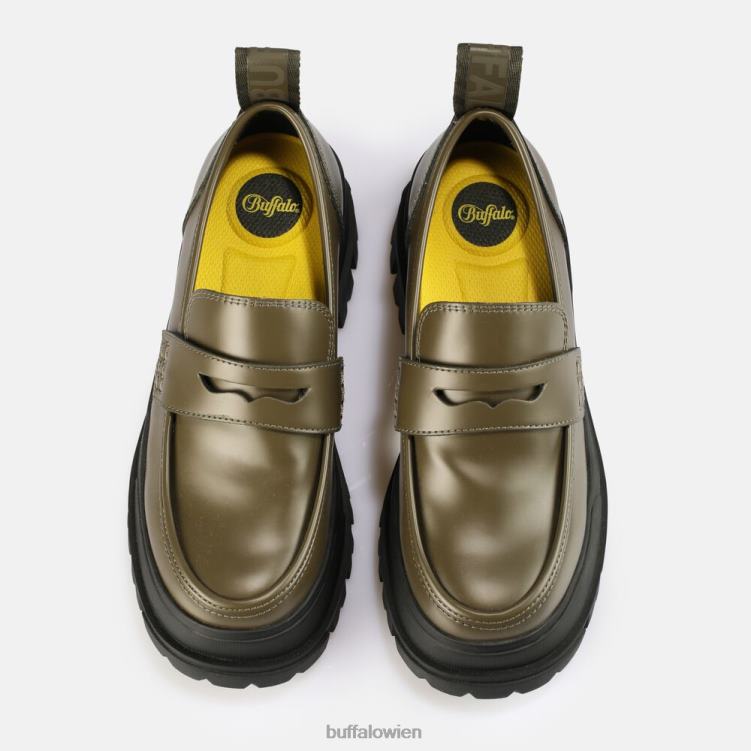 bei Buffalo Aspha Loafer vegan khaki 0FX48241 |Slipper