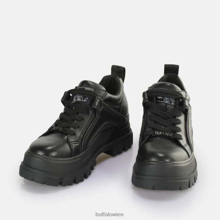 bei Buffalo Aspha NC Lace Lo Loafer vegan Schwarz 0FX48644 |Slipper