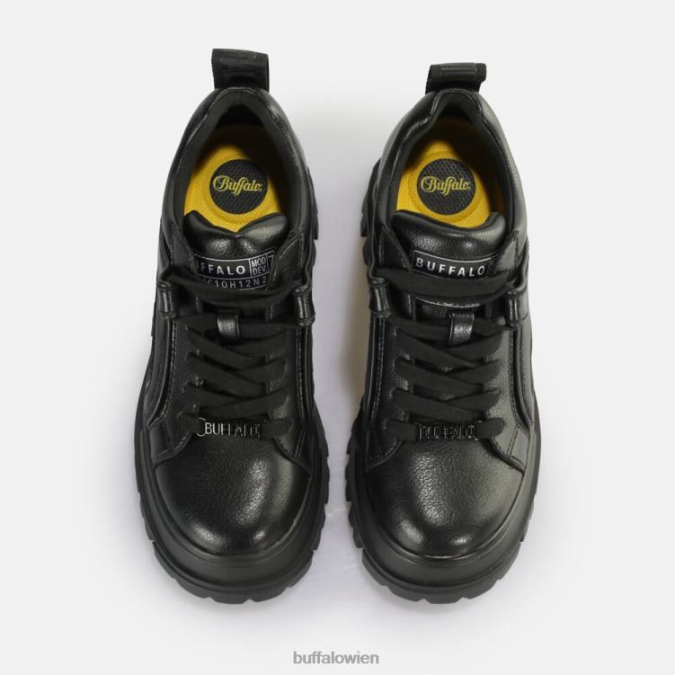 bei Buffalo Aspha NC Lace Lo Loafer vegan Schwarz 0FX48644 |Slipper