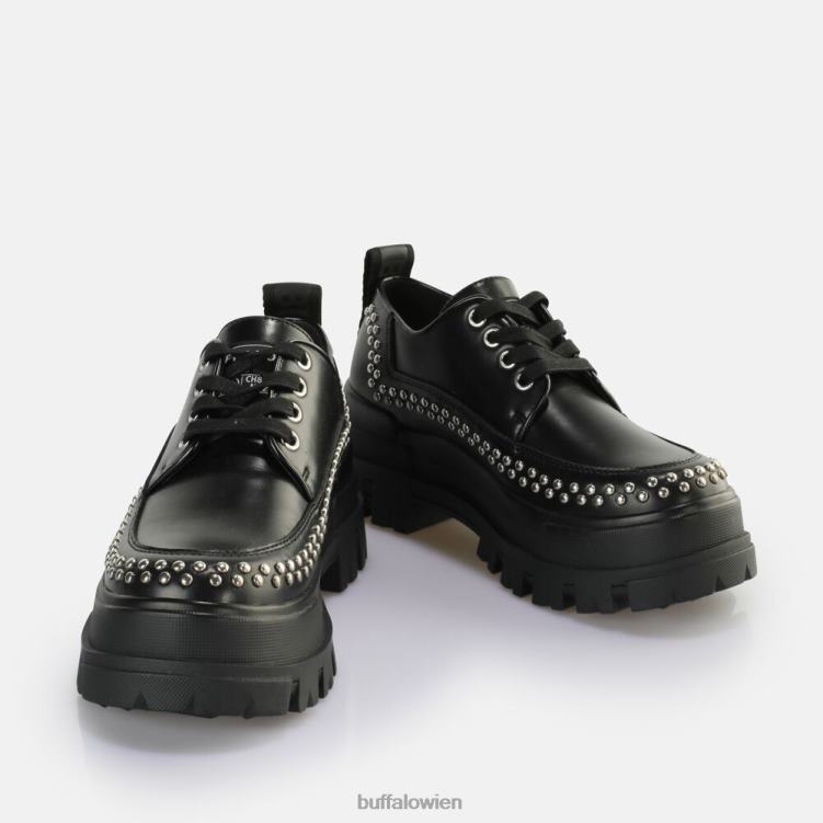 bei Buffalo Aspha Pin Lo Loafer vegan Schwarz 0FX48575 |Slipper