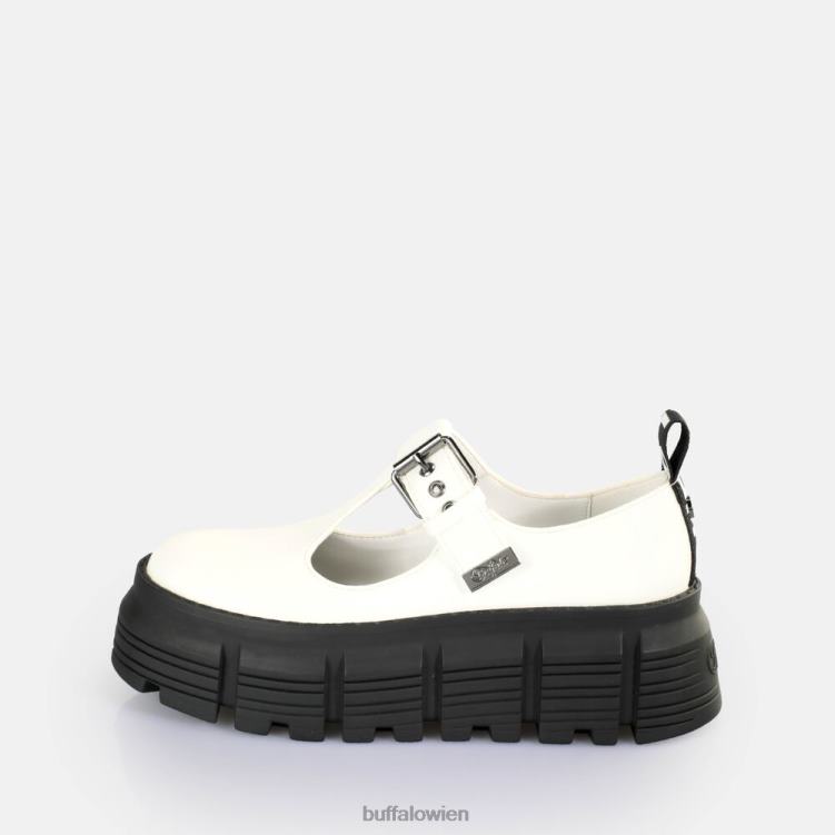 bei Buffalo Ava Mary Loafer vegan Weiss 0FX48524 |Slipper