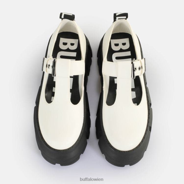 bei Buffalo Ava Mary Loafer vegan Weiss 0FX48524 |Slipper