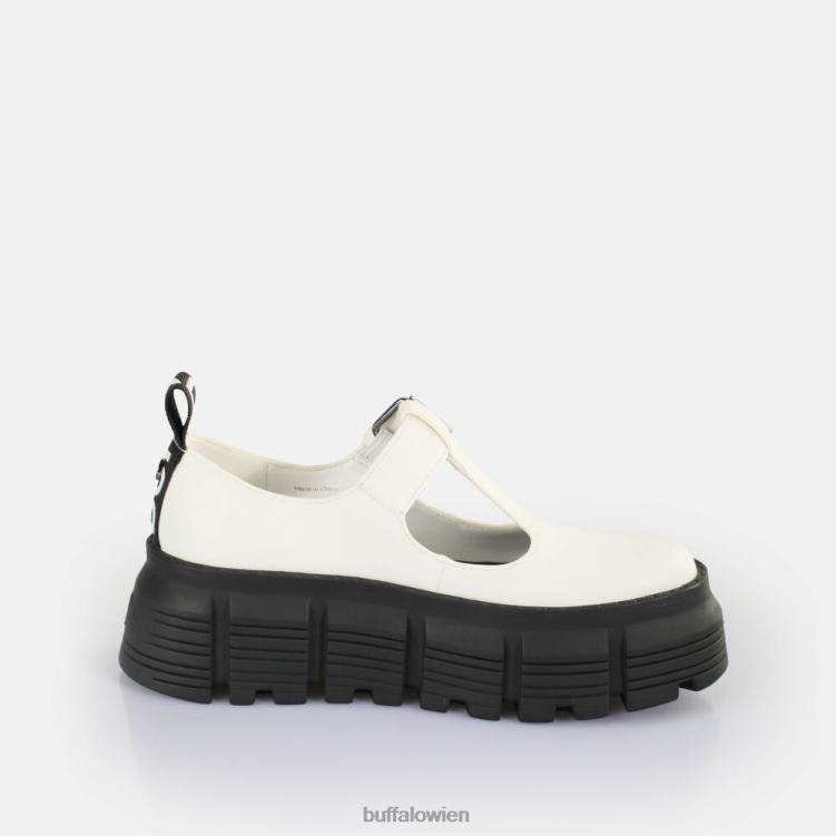 bei Buffalo Ava Mary Loafer vegan Weiss 0FX48524 |Slipper