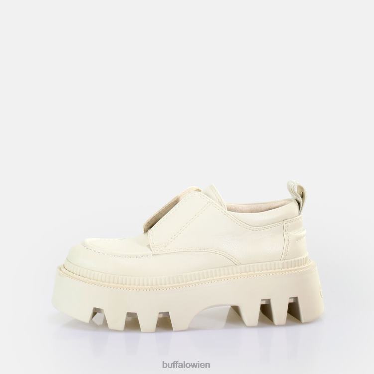 bei Buffalo Flora Laceup Lo Loafer vegan Creme 0FX48811 |Slipper