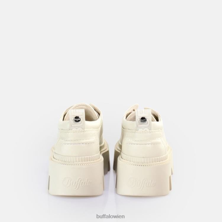 bei Buffalo Flora Laceup Lo Loafer vegan Creme 0FX48811 |Slipper