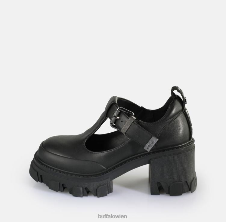 bei Buffalo Riot Jane Loafers vegan Schwarz 0FX48441 |Slipper