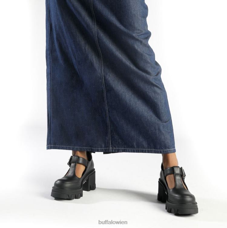 bei Buffalo Riot Jane Loafers vegan Schwarz 0FX48441 |Slipper