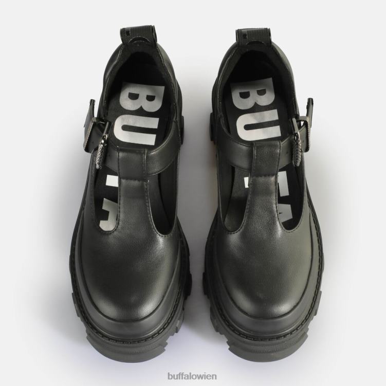 bei Buffalo Riot Jane Loafers vegan Schwarz 0FX48441 |Slipper