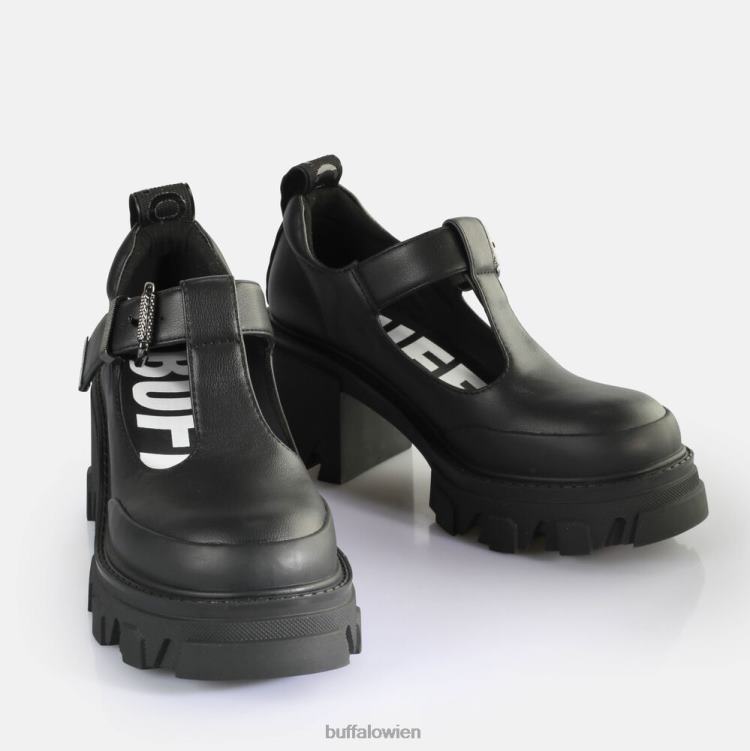 bei Buffalo Riot Jane Loafers vegan Schwarz 0FX48441 |Slipper