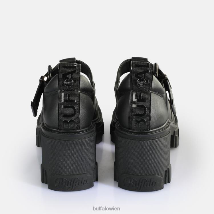 bei Buffalo Riot Jane Loafers vegan Schwarz 0FX48441 |Slipper