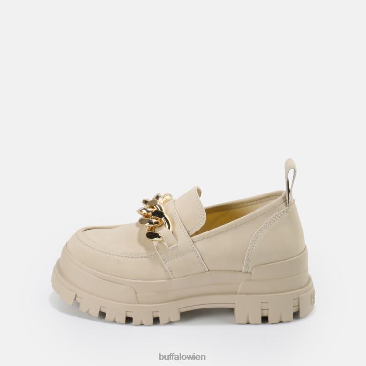 bei Buffalo aspha Loafer-Kette vegan Creme 0FX48595 |Slipper