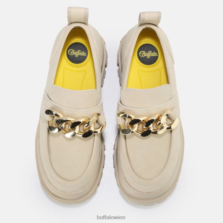 bei Buffalo aspha Loafer-Kette vegan Creme 0FX48595 |Slipper