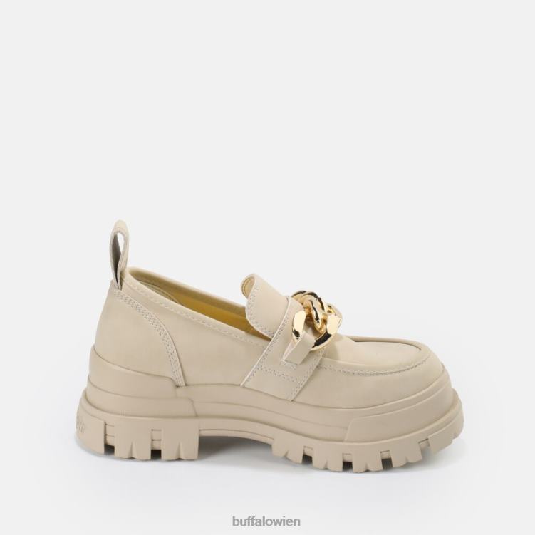 bei Buffalo aspha Loafer-Kette vegan Creme 0FX48595 |Slipper