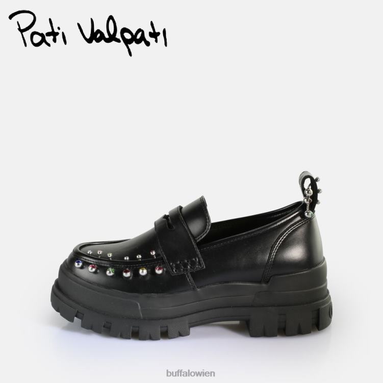 bei Buffalo x pati valpati der niedrige Schwarz 0FX48751 |Slipper