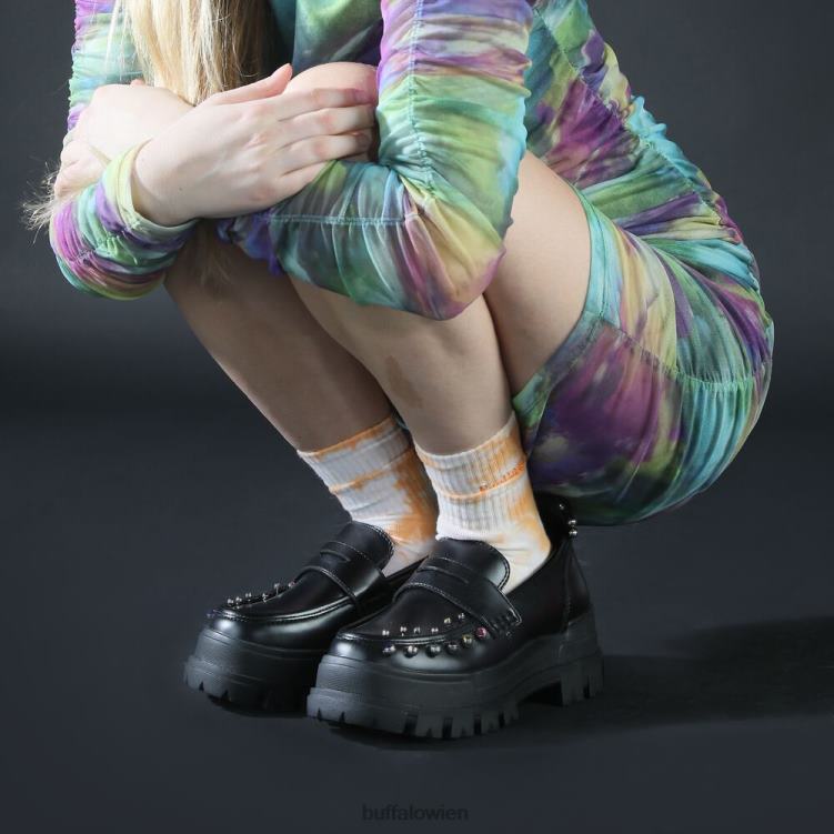 bei Buffalo x pati valpati der niedrige Schwarz 0FX48751 |Slipper