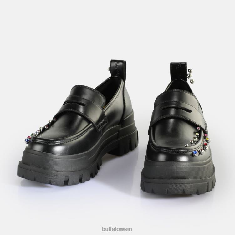 bei Buffalo x pati valpati der niedrige Schwarz 0FX48751 |Slipper