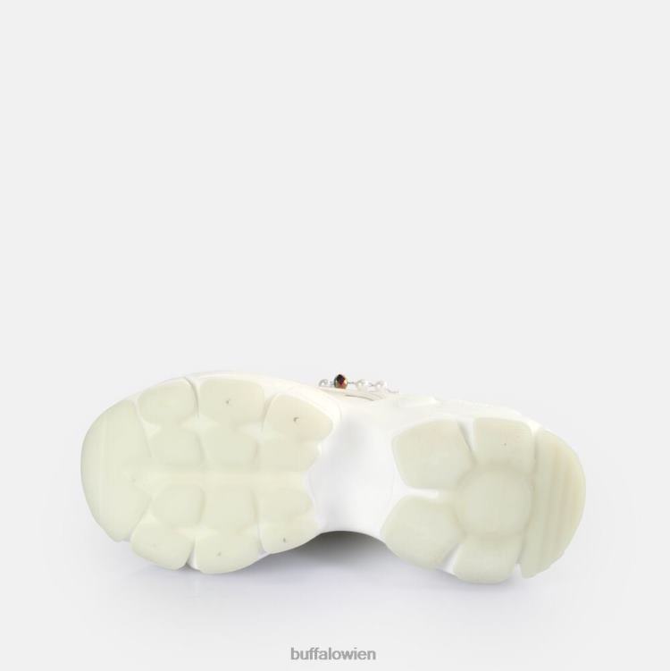 bei Buffalo Binär-Charm-Sneaker niedrig, vegan Perlweiss 0FX48817 |Turnschuhe