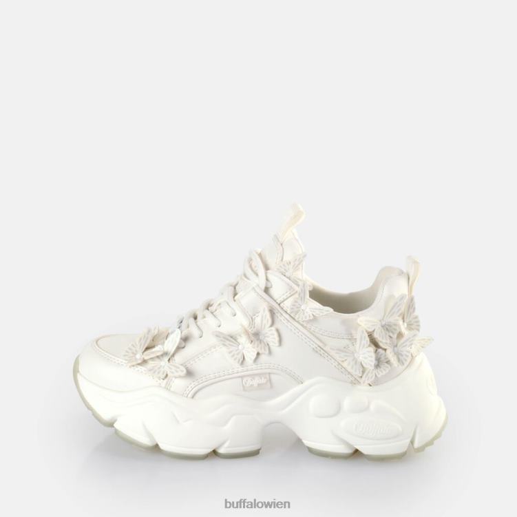 bei Buffalo Binary Butterfly Sneakers Low vegan weiß/Meerjungfrau 0FX4843 |Turnschuhe