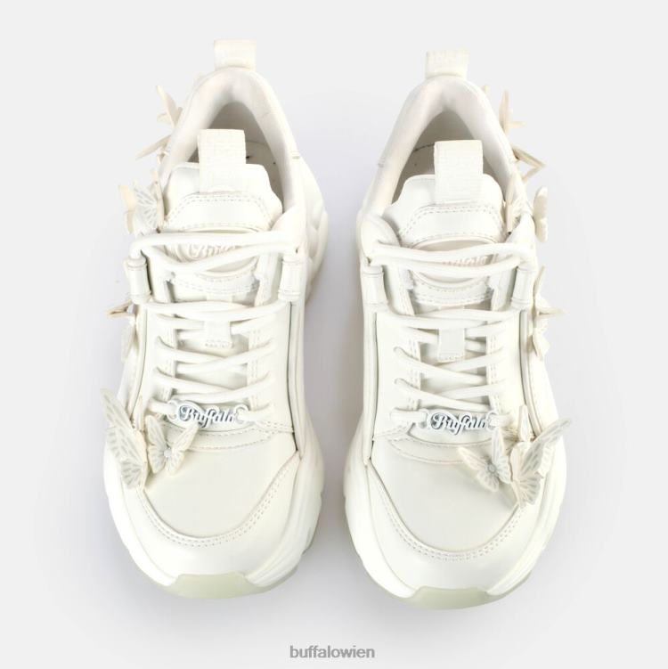 bei Buffalo Binary Butterfly Sneakers Low vegan weiß/Meerjungfrau 0FX4843 |Turnschuhe