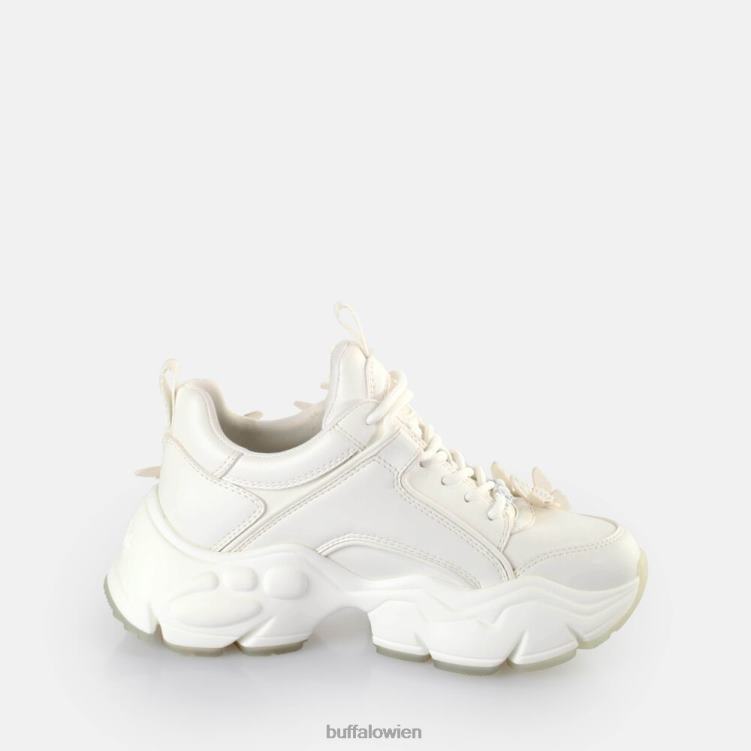 bei Buffalo Binary Butterfly Sneakers Low vegan weiß/Meerjungfrau 0FX4843 |Turnschuhe