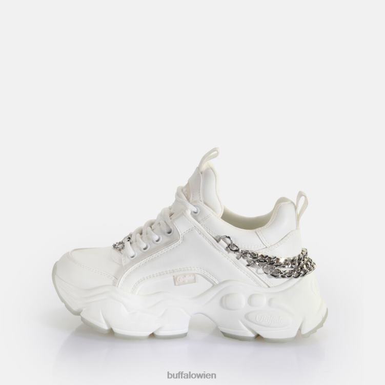 bei Buffalo Binary Chain 3.0 Trainer Low Vegan Weißsilber 0FX48418 |Turnschuhe