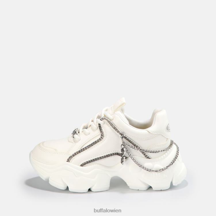 bei Buffalo Binary Chain Sneaker Low vegan Weiss 0FX48790 |Turnschuhe