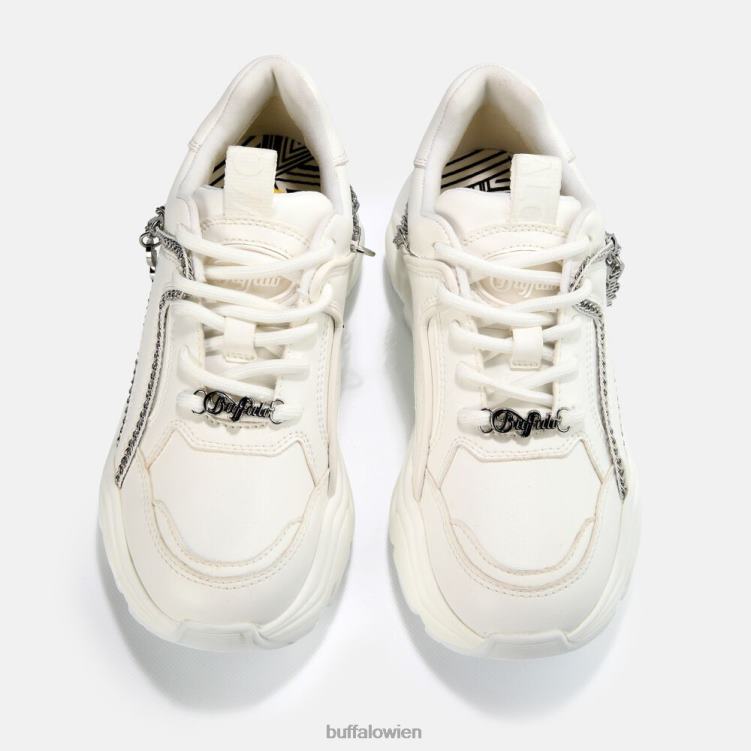 bei Buffalo Binary Chain Sneaker Low vegan Weiss 0FX48790 |Turnschuhe