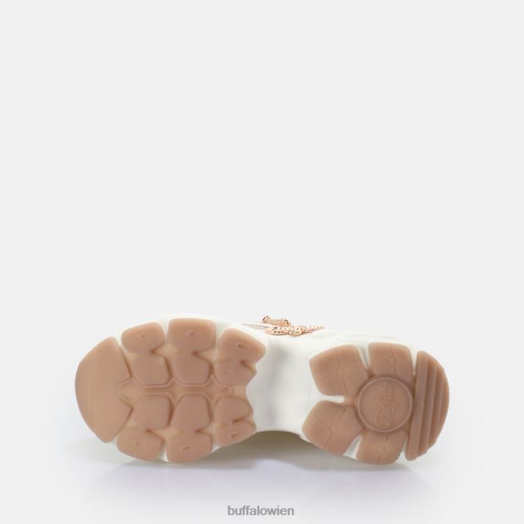 bei Buffalo Binary Glam Sneaker Low vegan weiß/hellrosa 0FX48320 |Turnschuhe