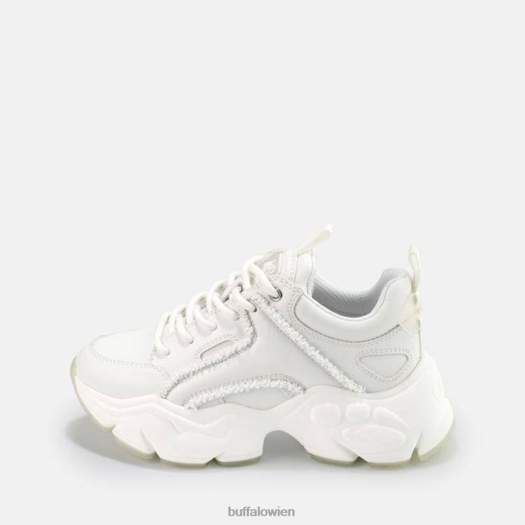 bei Buffalo Binary Pearl Sneaker vegan Weiss 0FX48683 |Turnschuhe