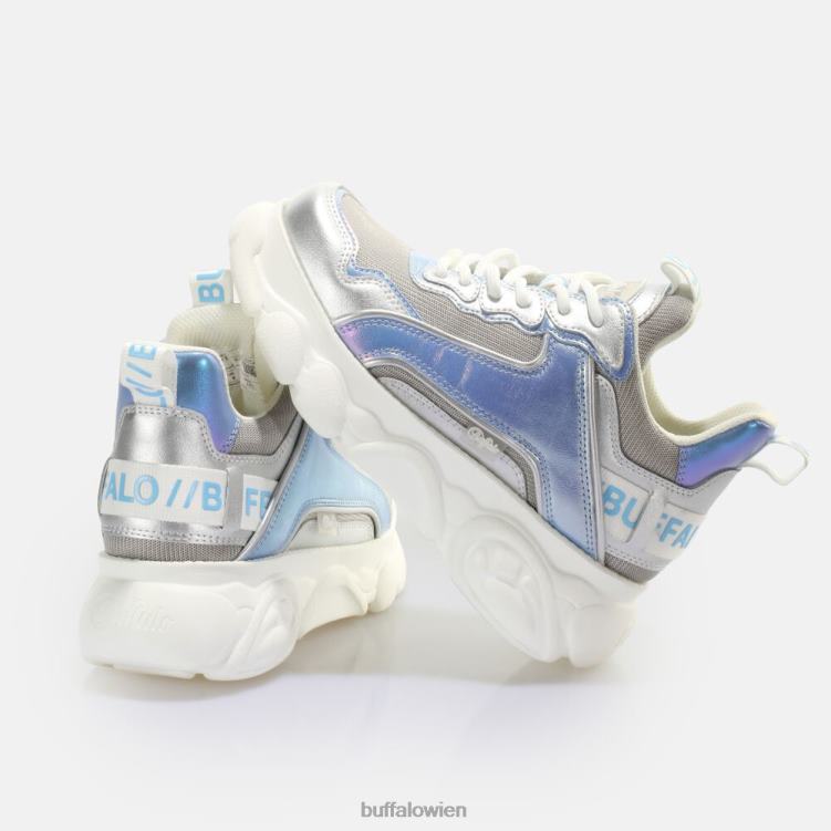 bei Buffalo CLD Chai Sneaker Low vegan Silber Blau 0FX48767 |Turnschuhe
